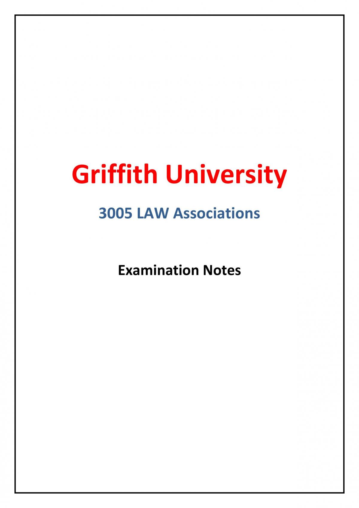 3005LAW - Final Exam Notes - Page 1