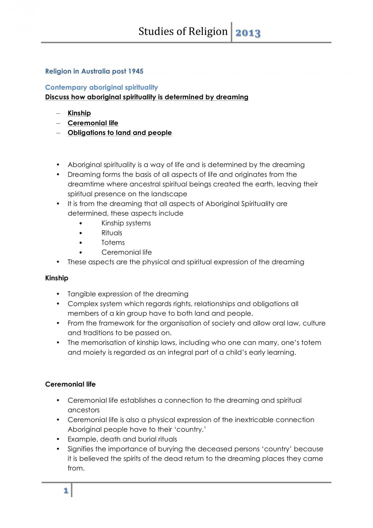 SOR II Notes  - Page 1