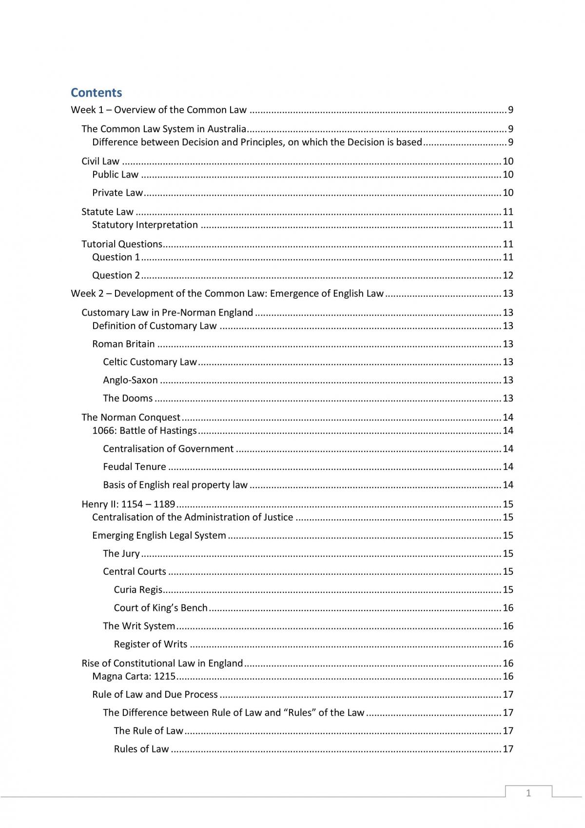 Legal Method Complete Notes - Page 1