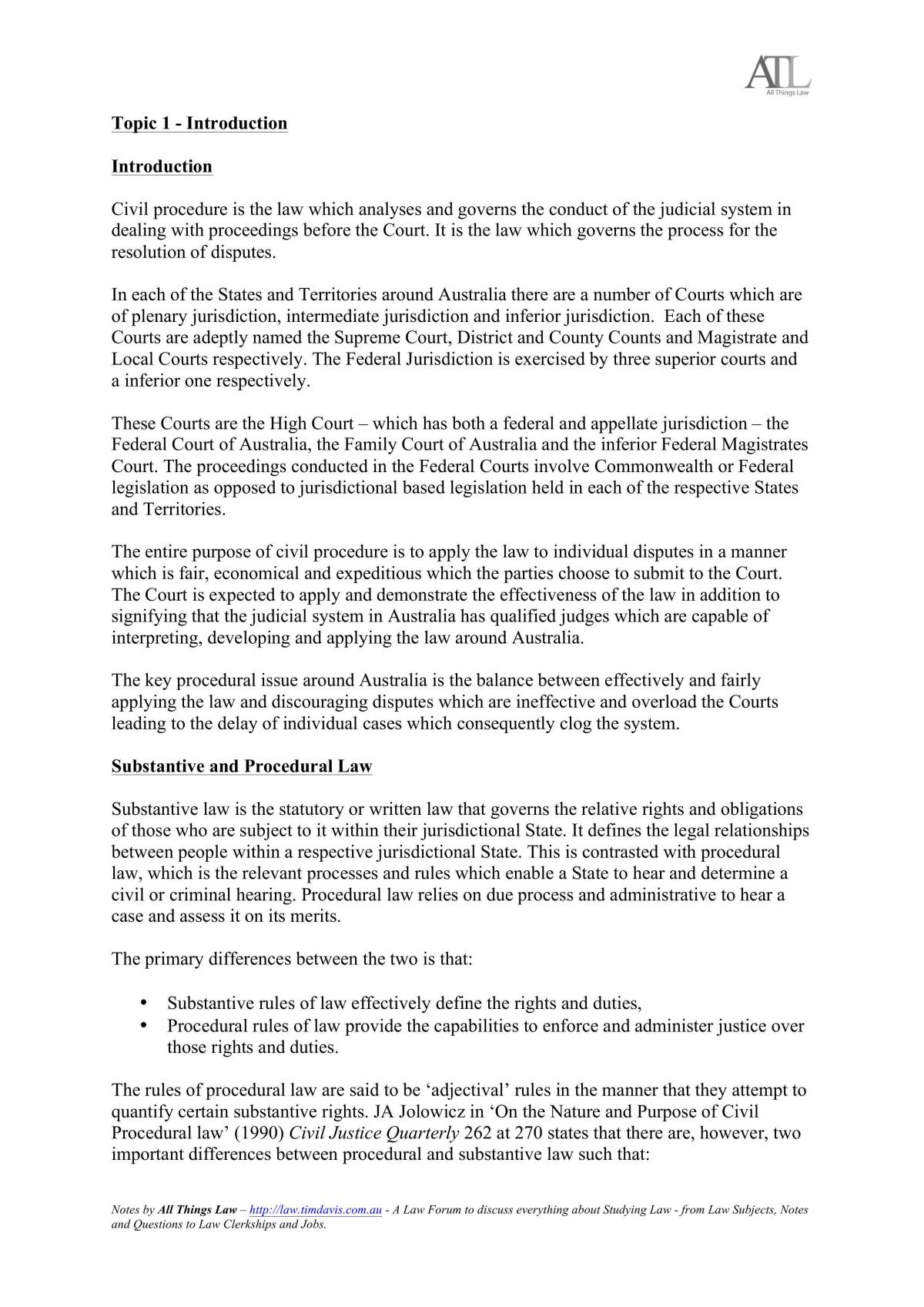 Exam Notes - Page 1