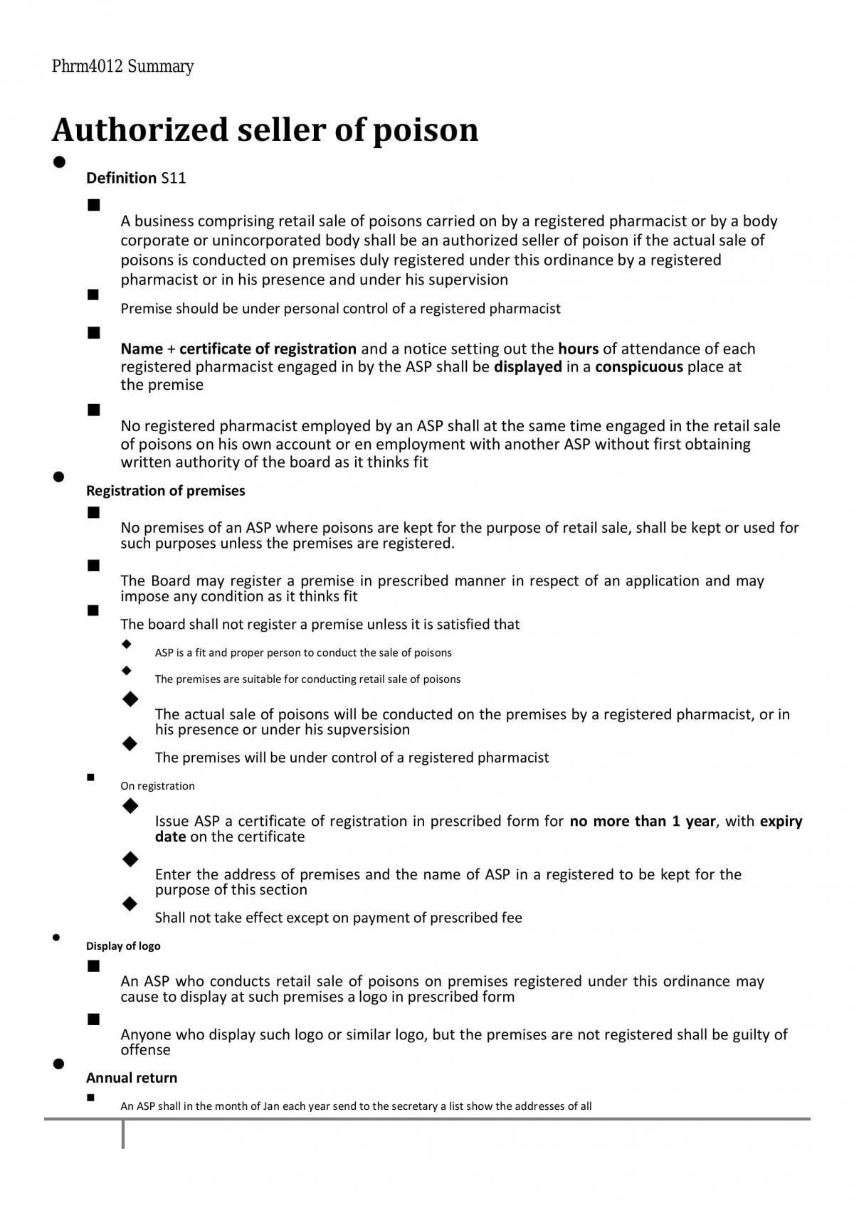 Phrm4012 Summary - Page 1