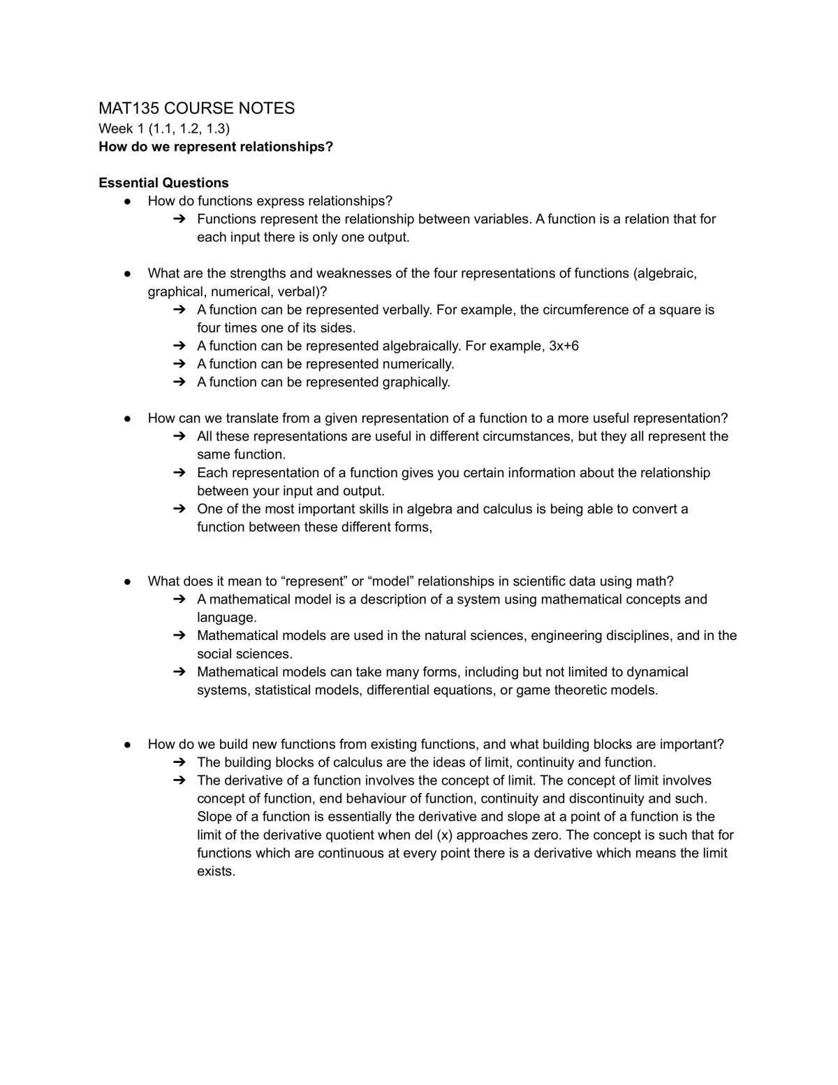 MAT135 Complete Course Notes - Page 1