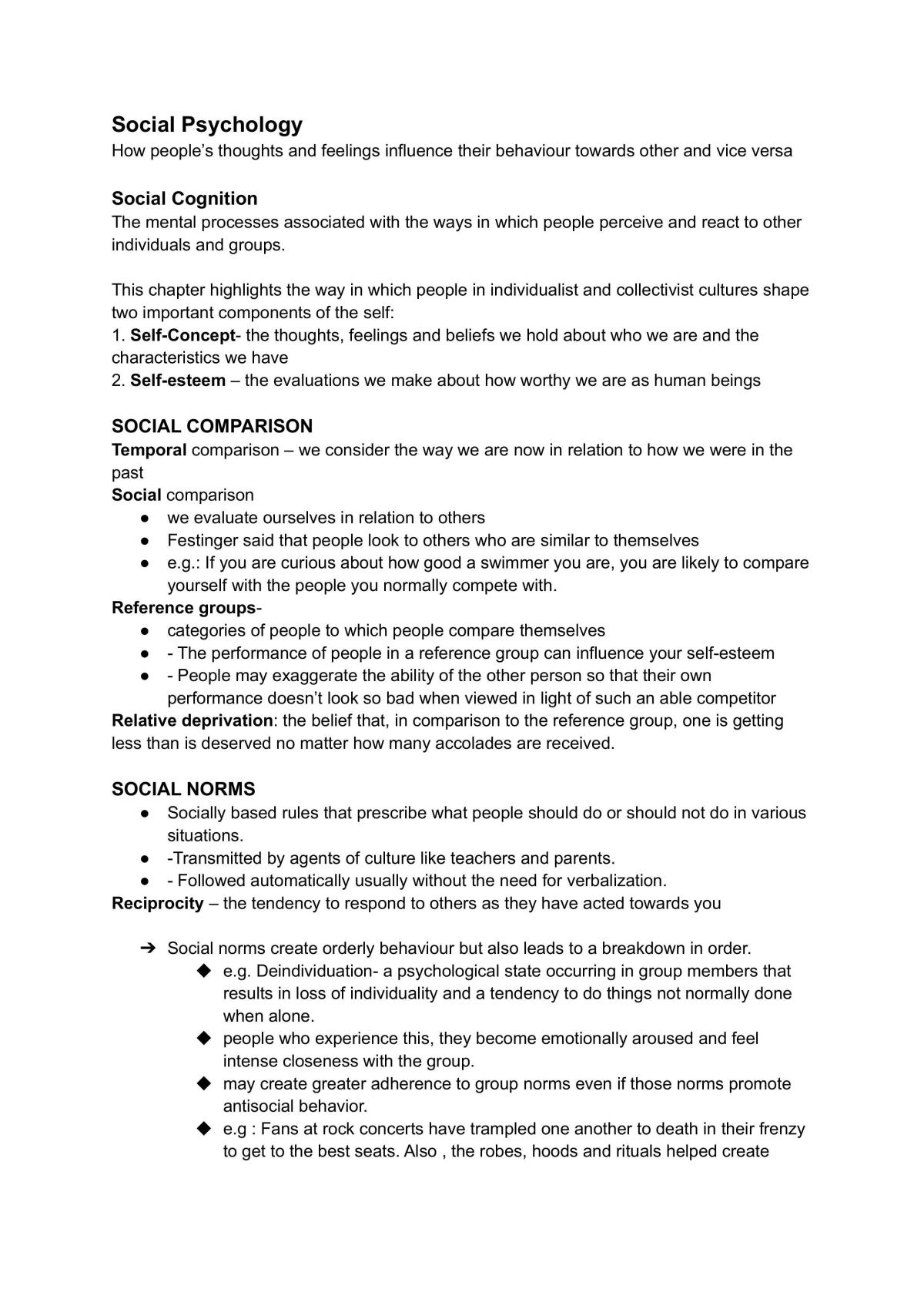 PSY 1022 Notes  - Page 1
