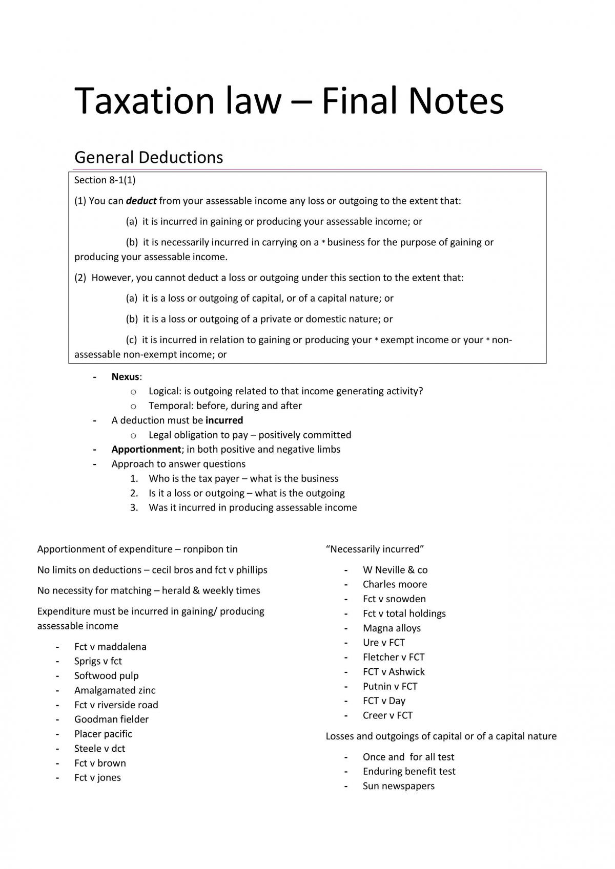 CLAW3201 Complete Notes - Page 1