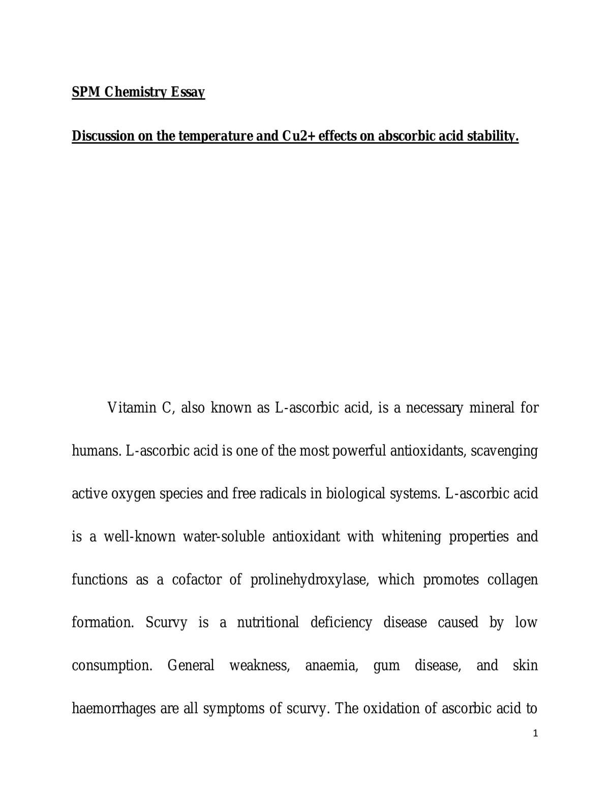 Cu2+ effects on ascorbic acid  - Page 1