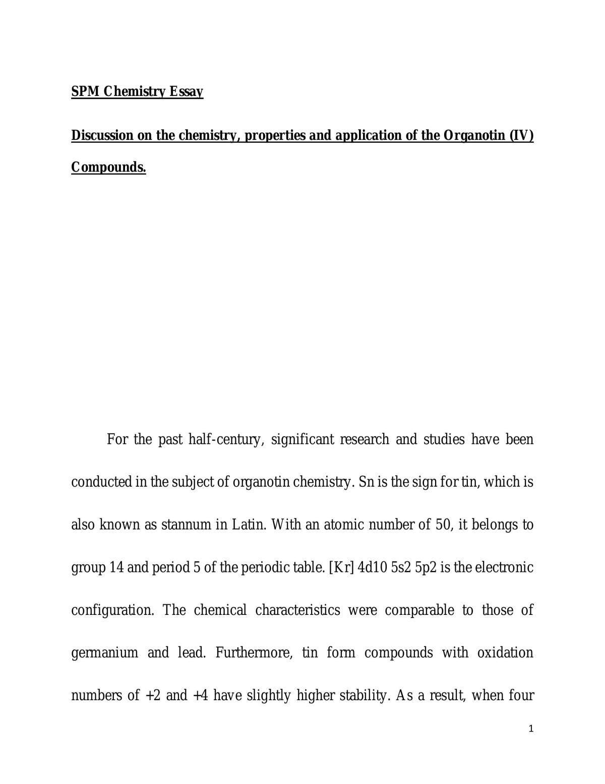 Organotion [IV] compunds  - Page 1