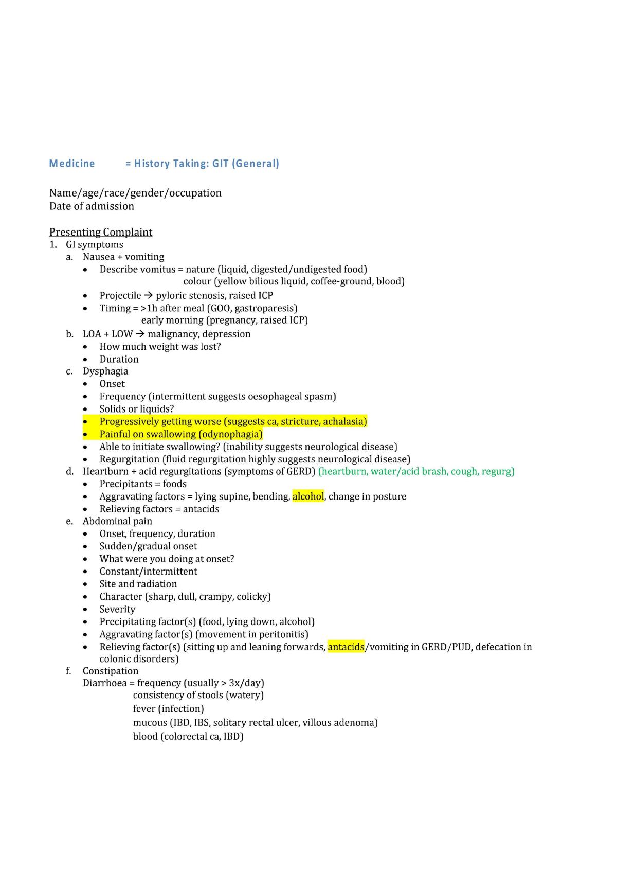 GIT Medicine - Page 1