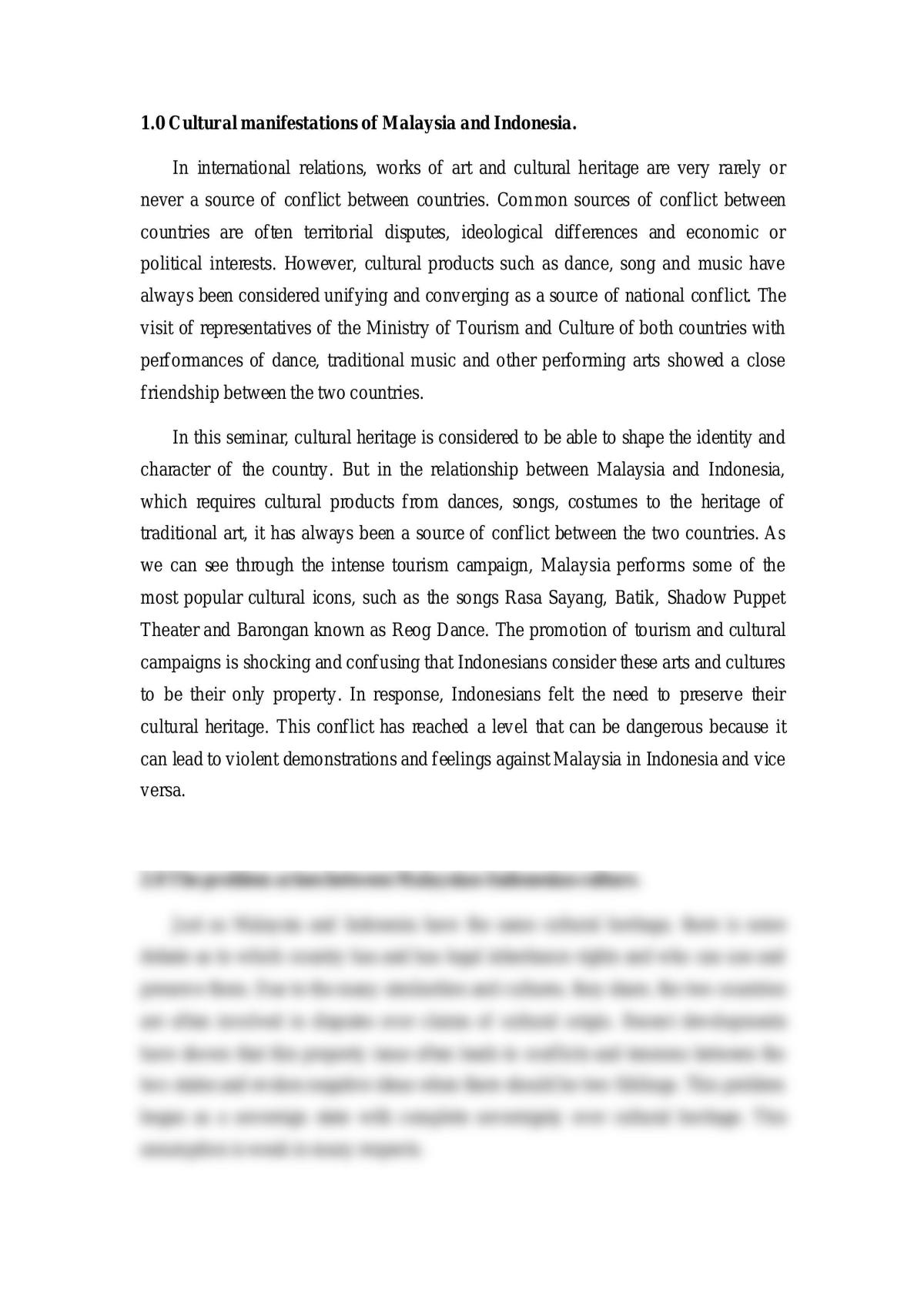 Cultural manifestations of Malaysia and Indonesia - Page 1