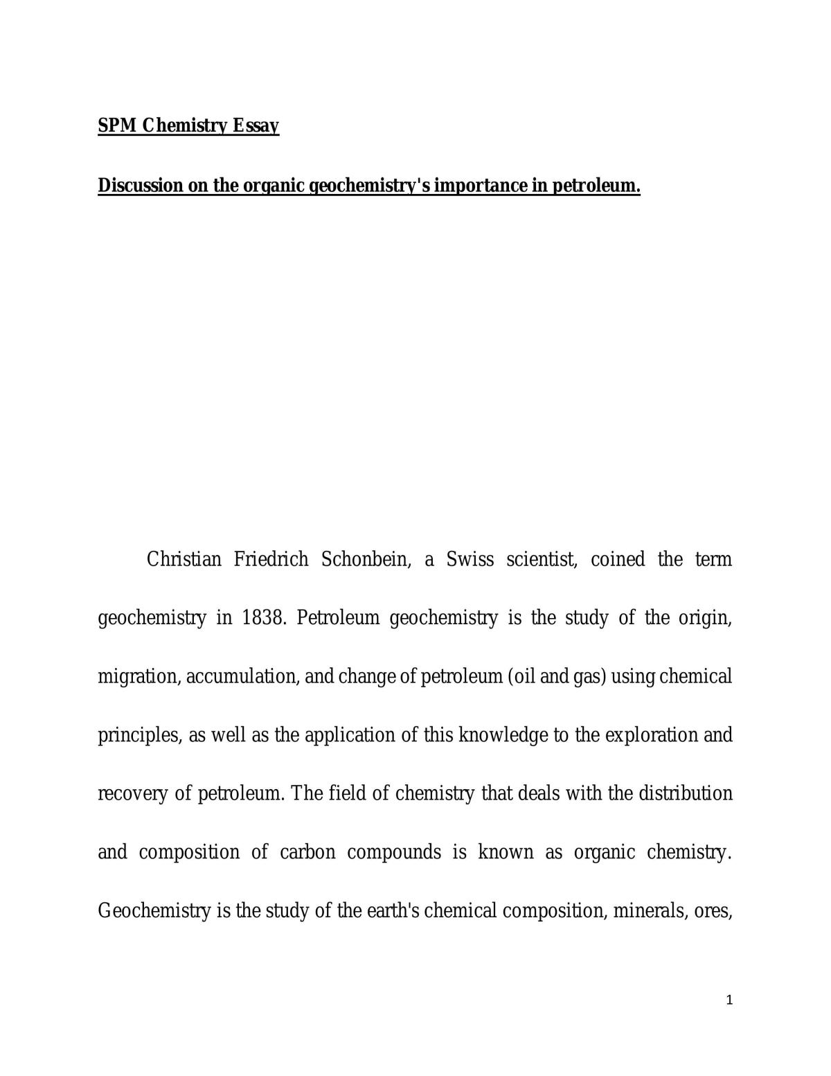 Organic geochemistry - Page 1