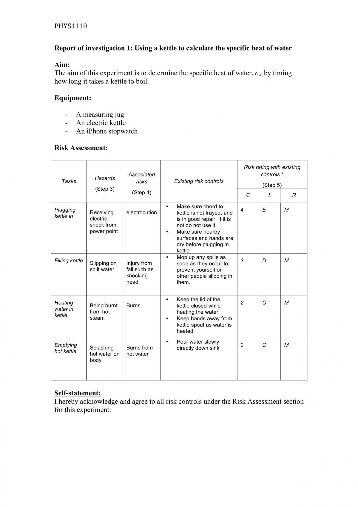 Investigation 1 - Page 1