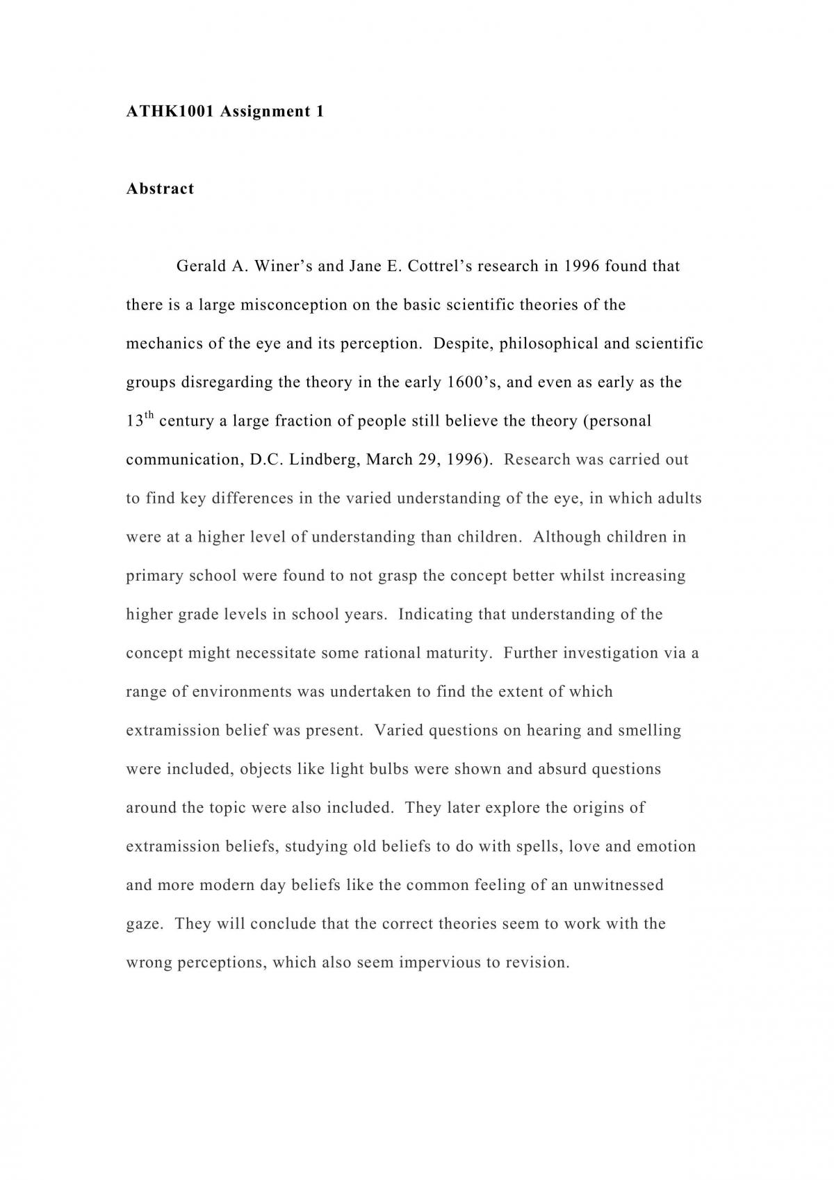First Assignment ANTK - Page 1
