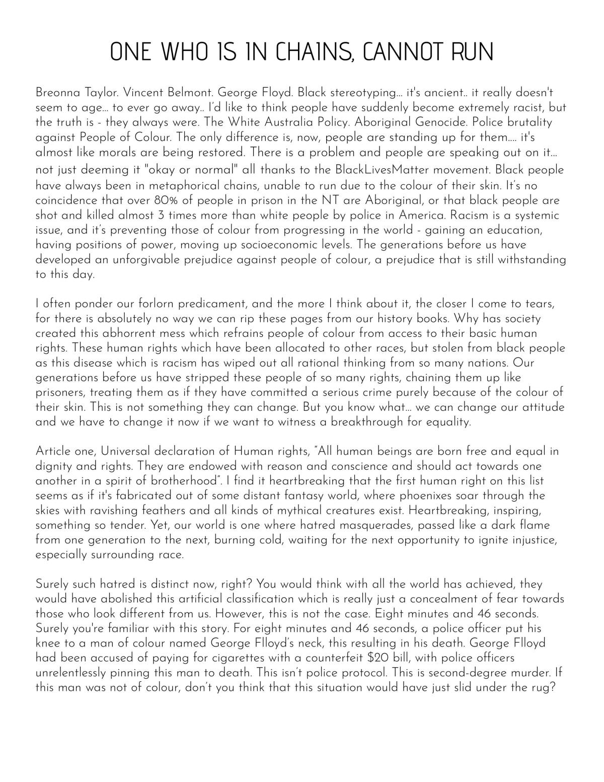 One who is in chains, cannot run - Page 1