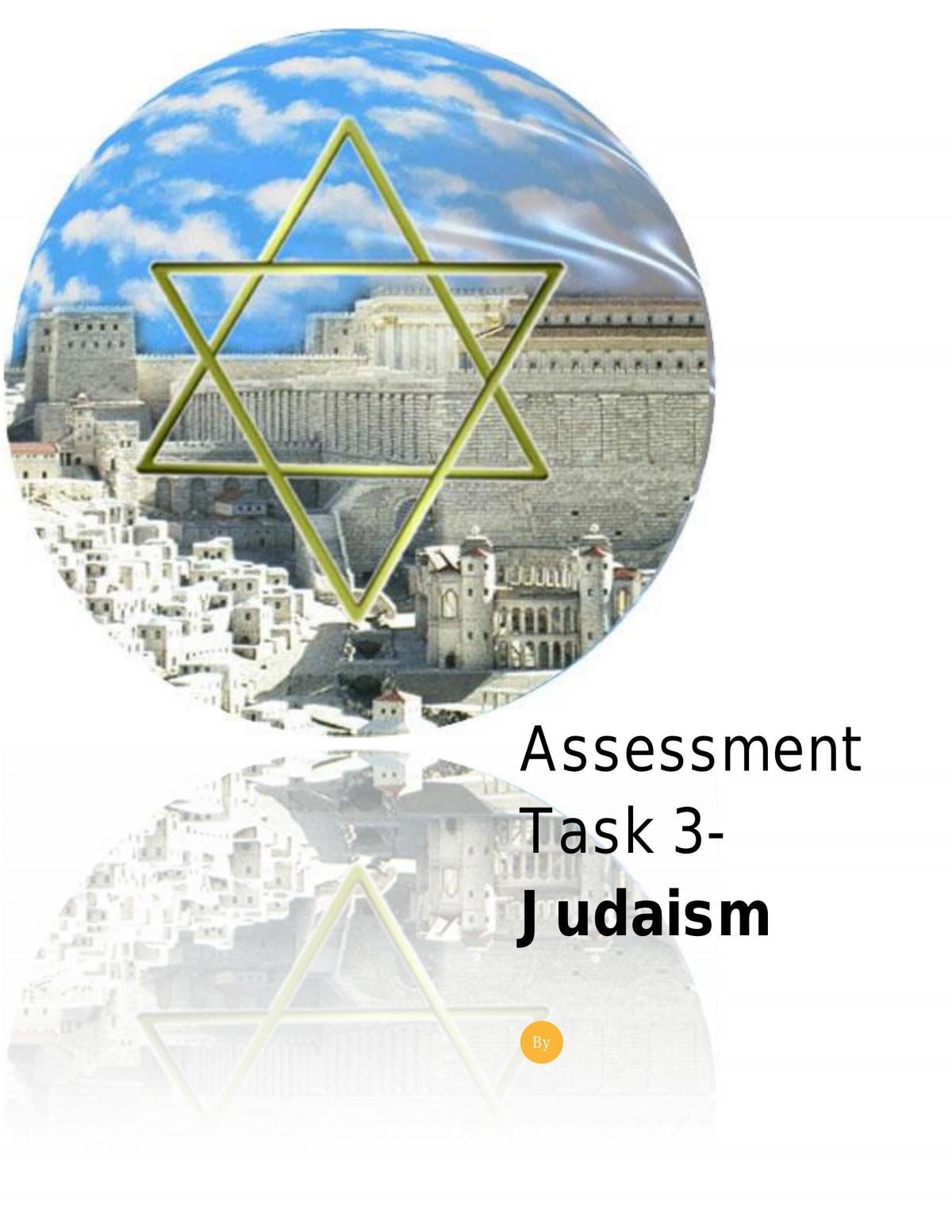 judaism essay hsc