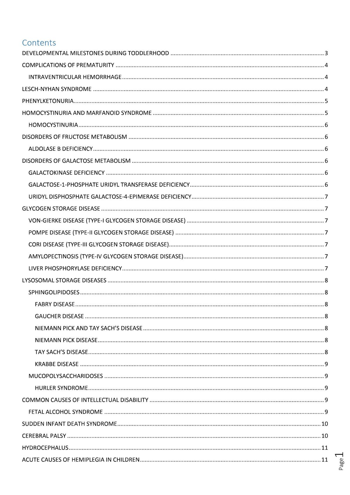 Neurology - Peads - Page 1