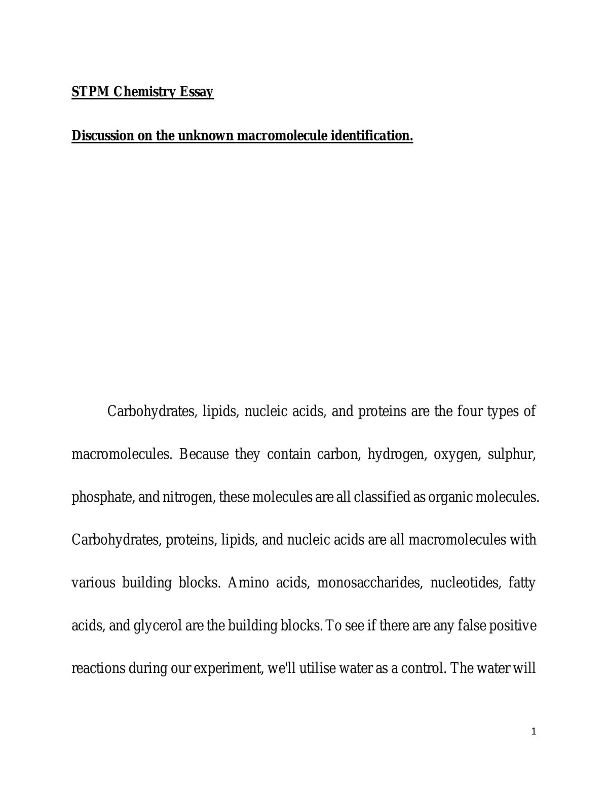 Unknown macromolecule - Page 1