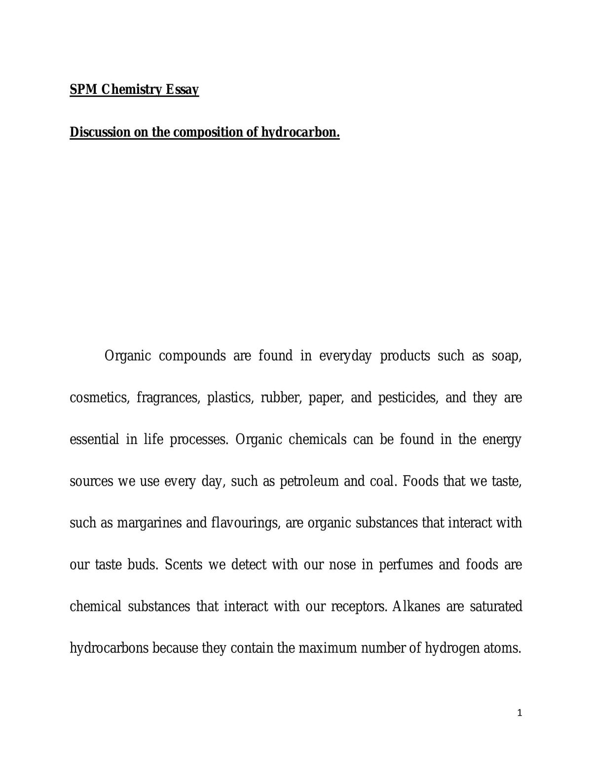 Composition of hydrocarbon - Page 1