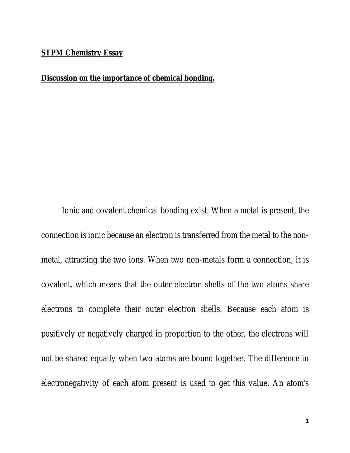 Chemical bonding  - Page 1