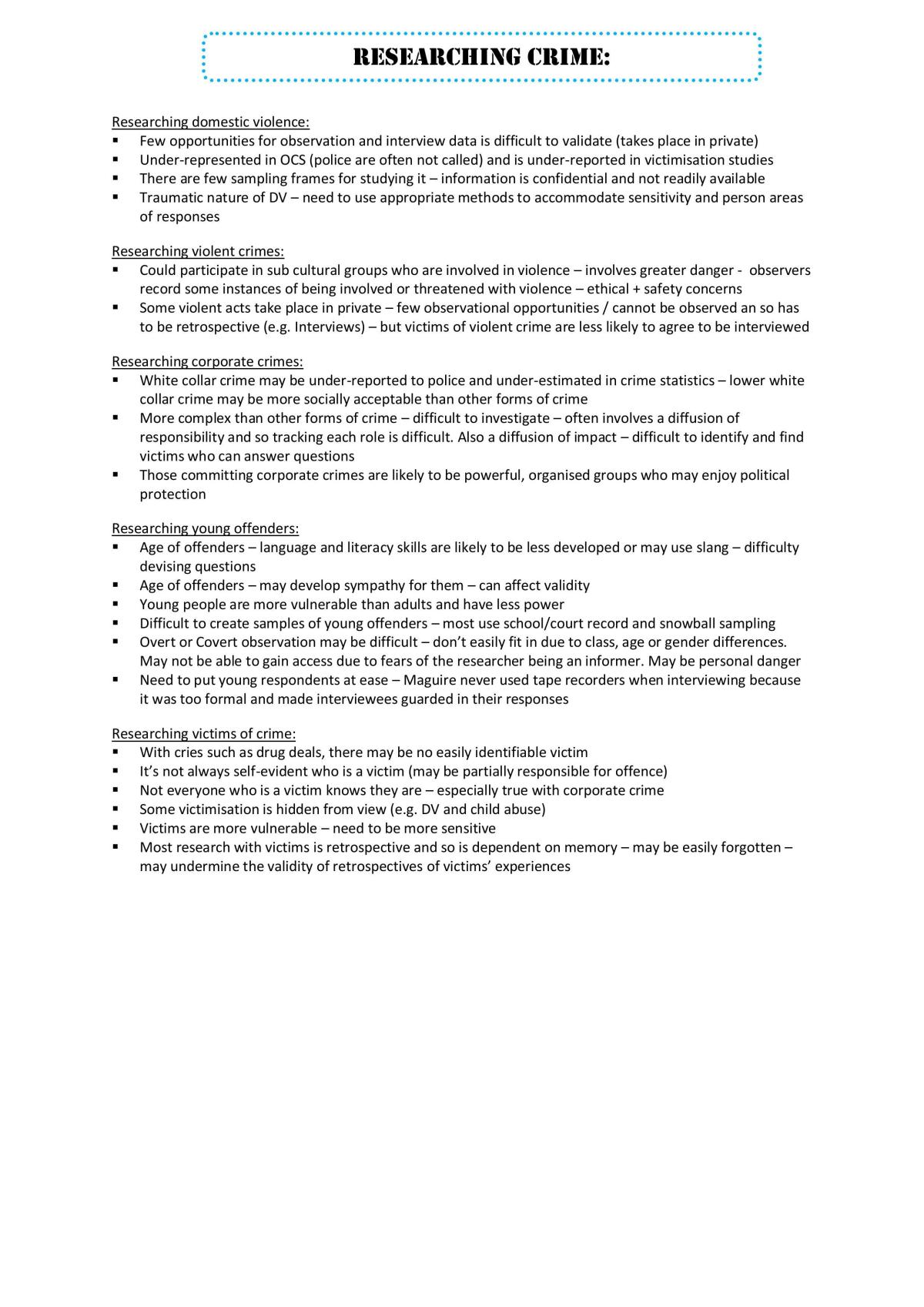 AQA A-Level Sociology notes  - Page 1