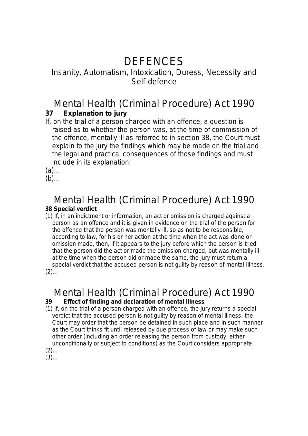 Criminal Law Notes - Page 1
