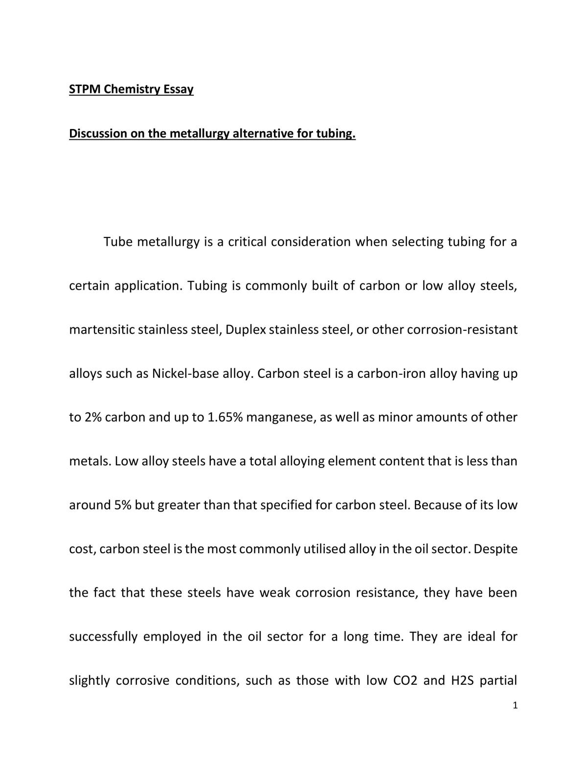 Metallurgy alternative - Page 1