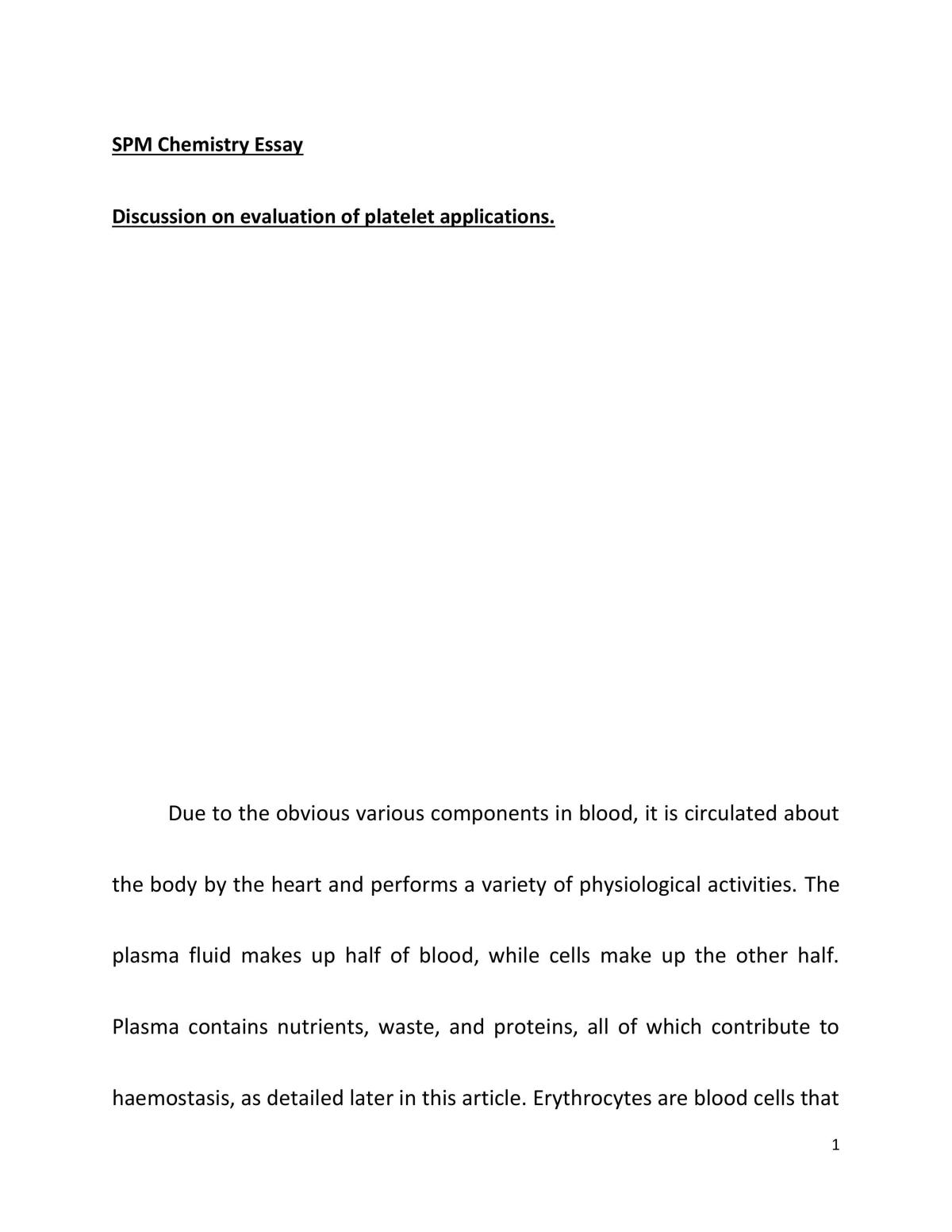 Platelet applications  - Page 1