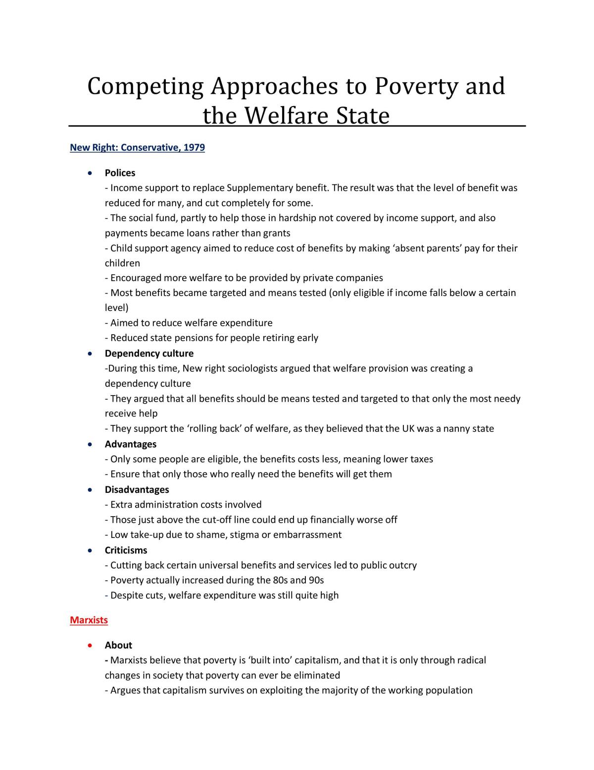Scottish Highers Sociology notes  - Page 1