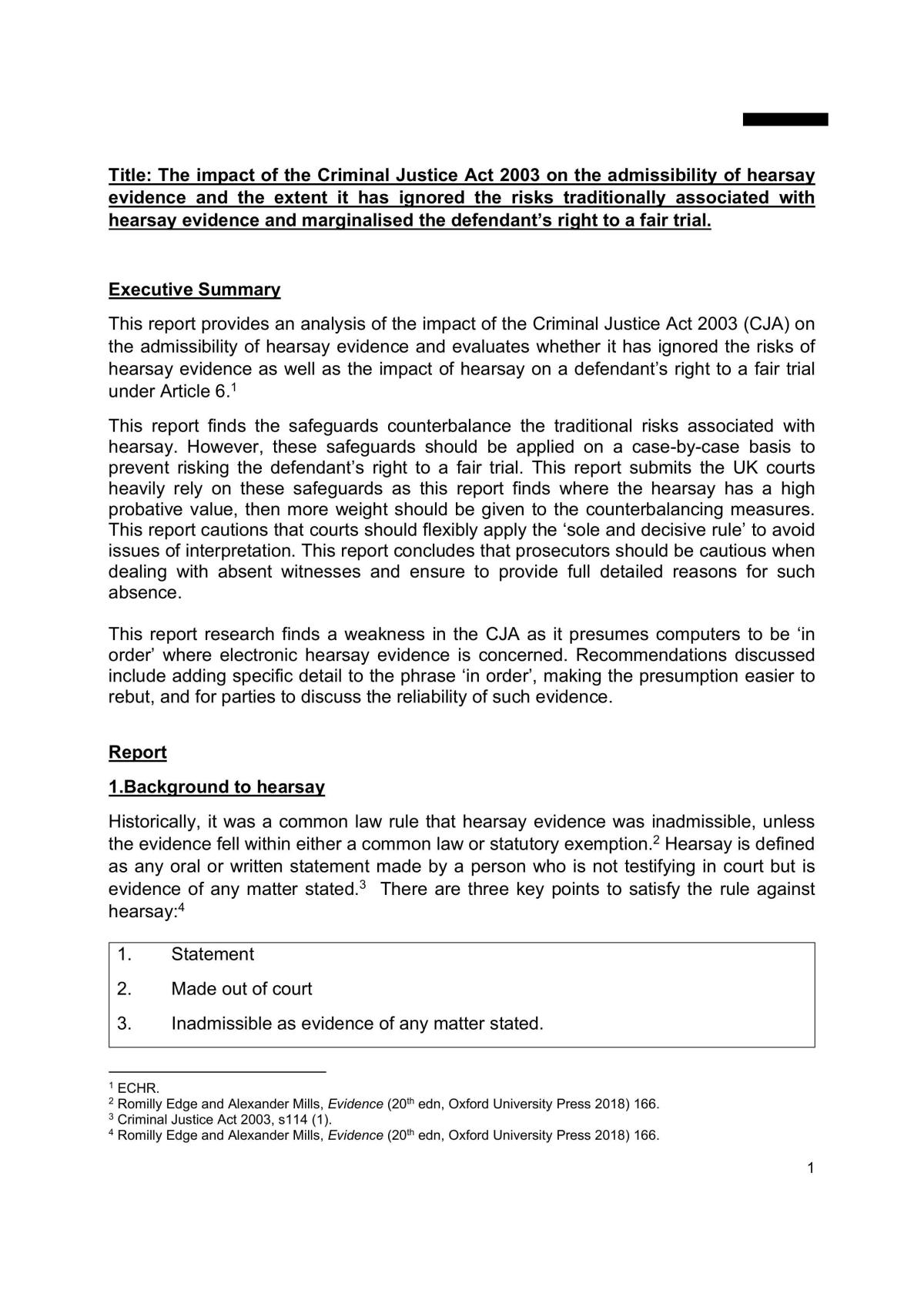 Masters of Law thesis - Page 1