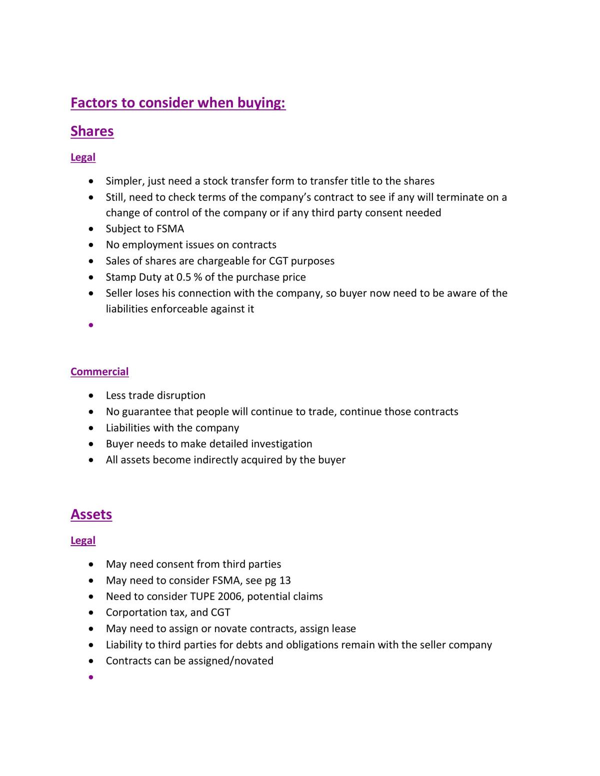 Merger and Acquisition notes - Page 3