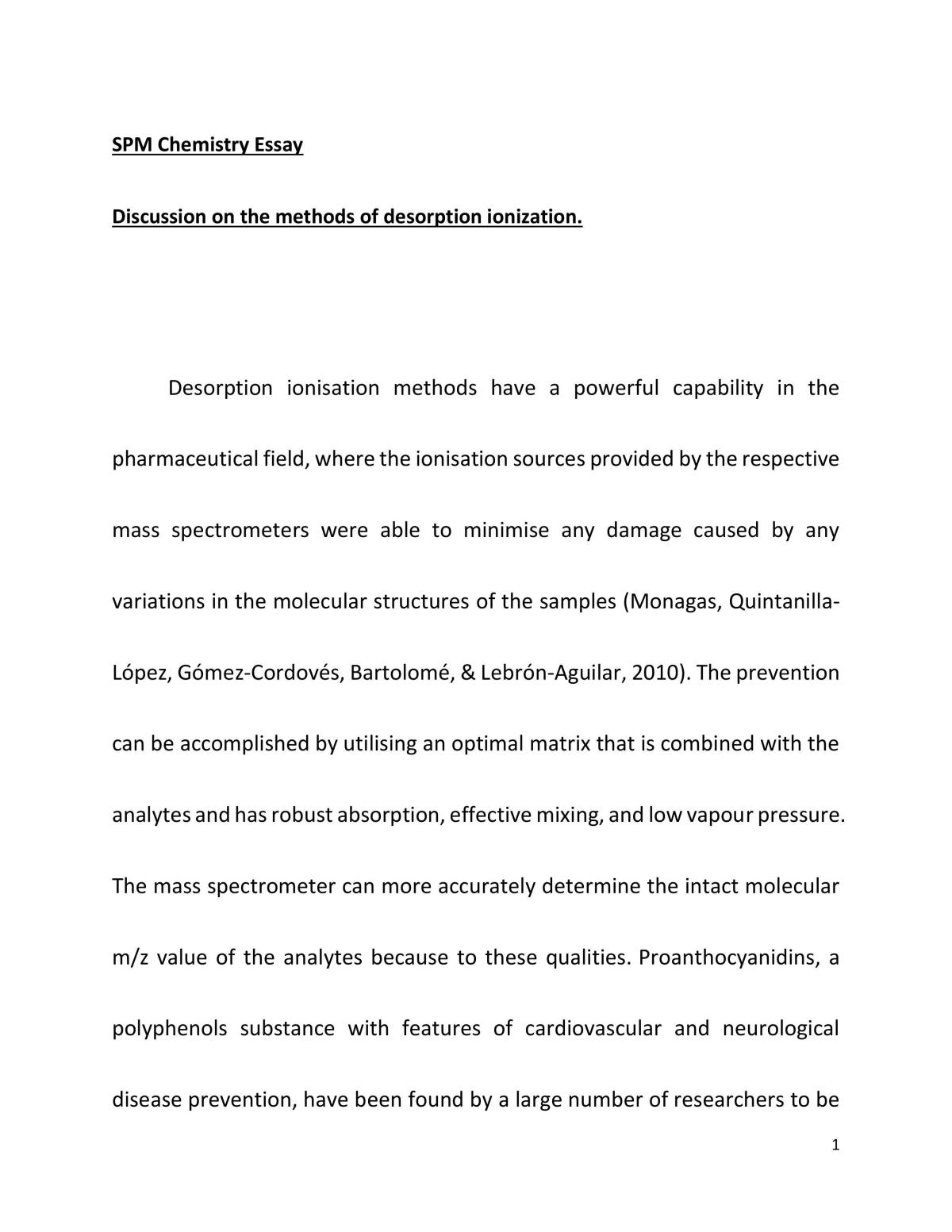 Desorption ionization  - Page 1