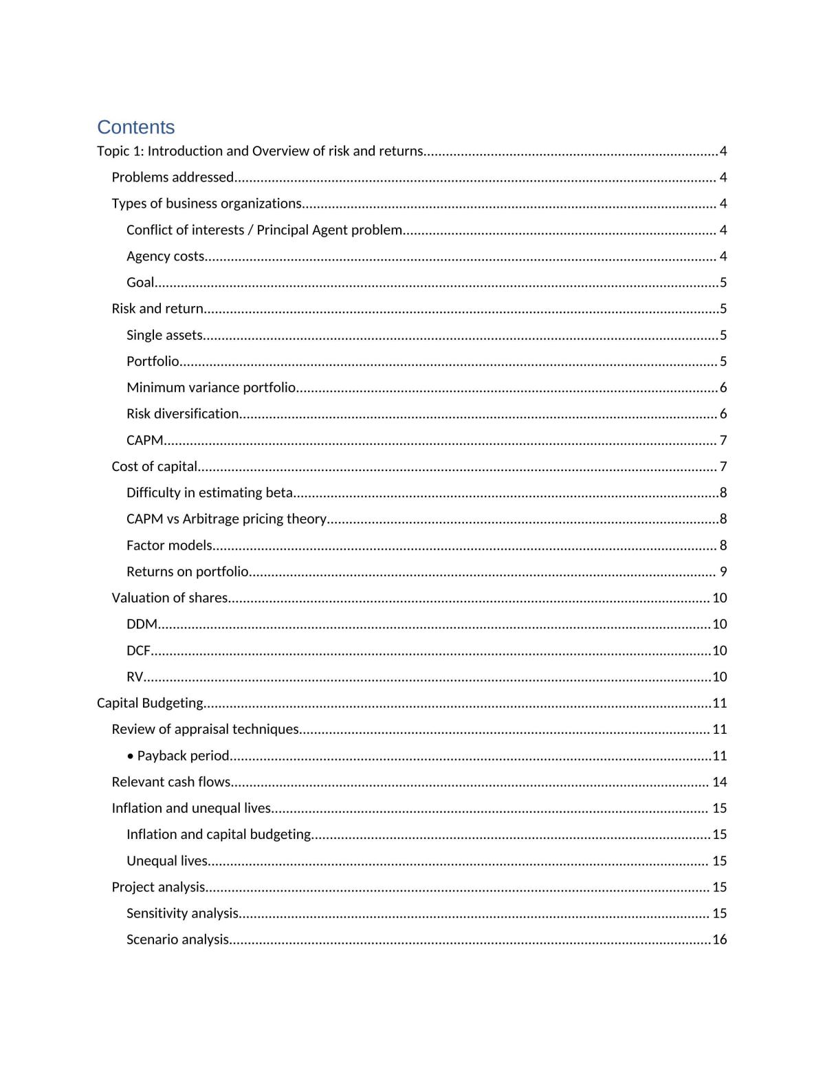 FIN3701 Consolidated Notes - Page 1