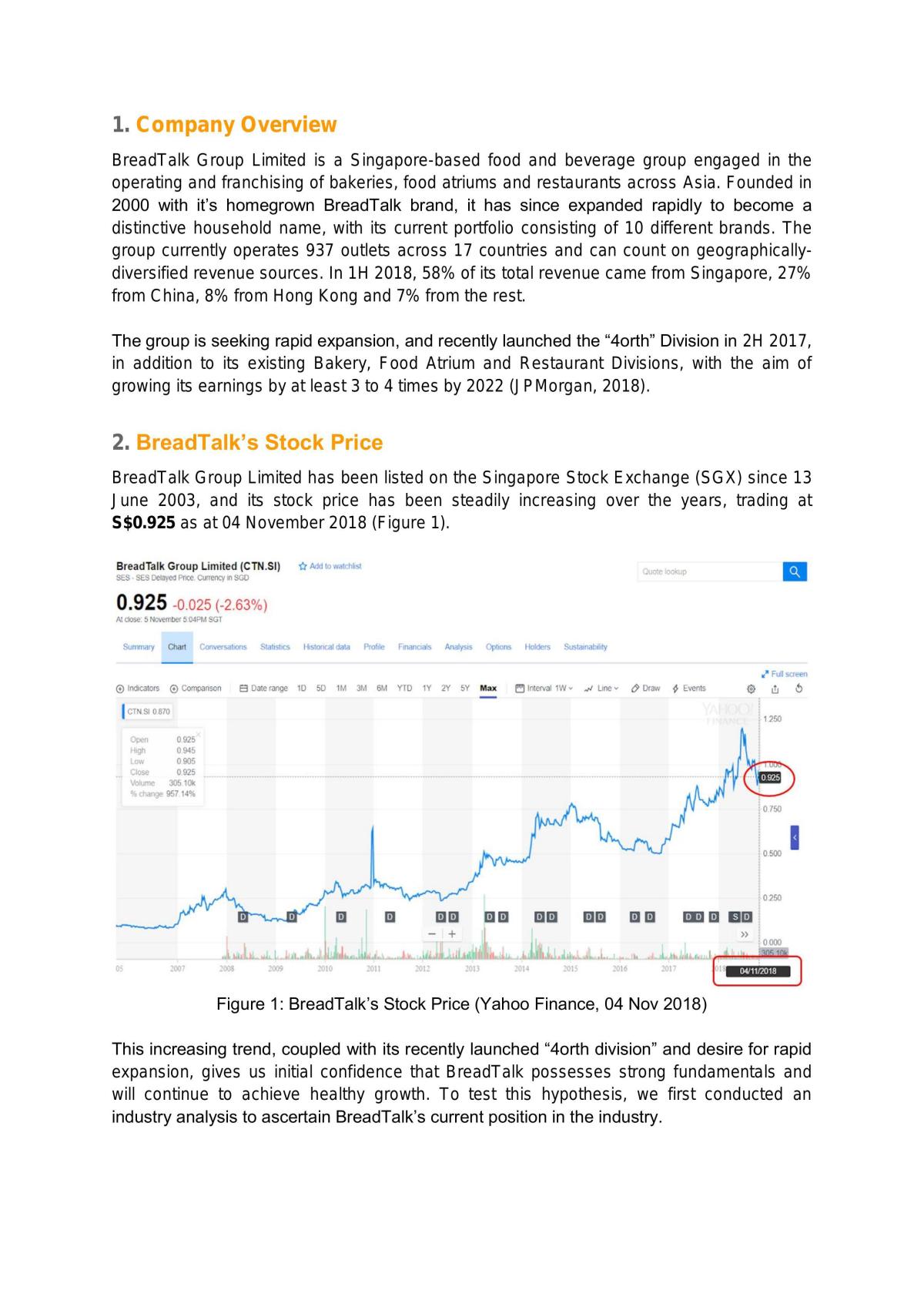 BF3203 Breadtalk report - Page 1