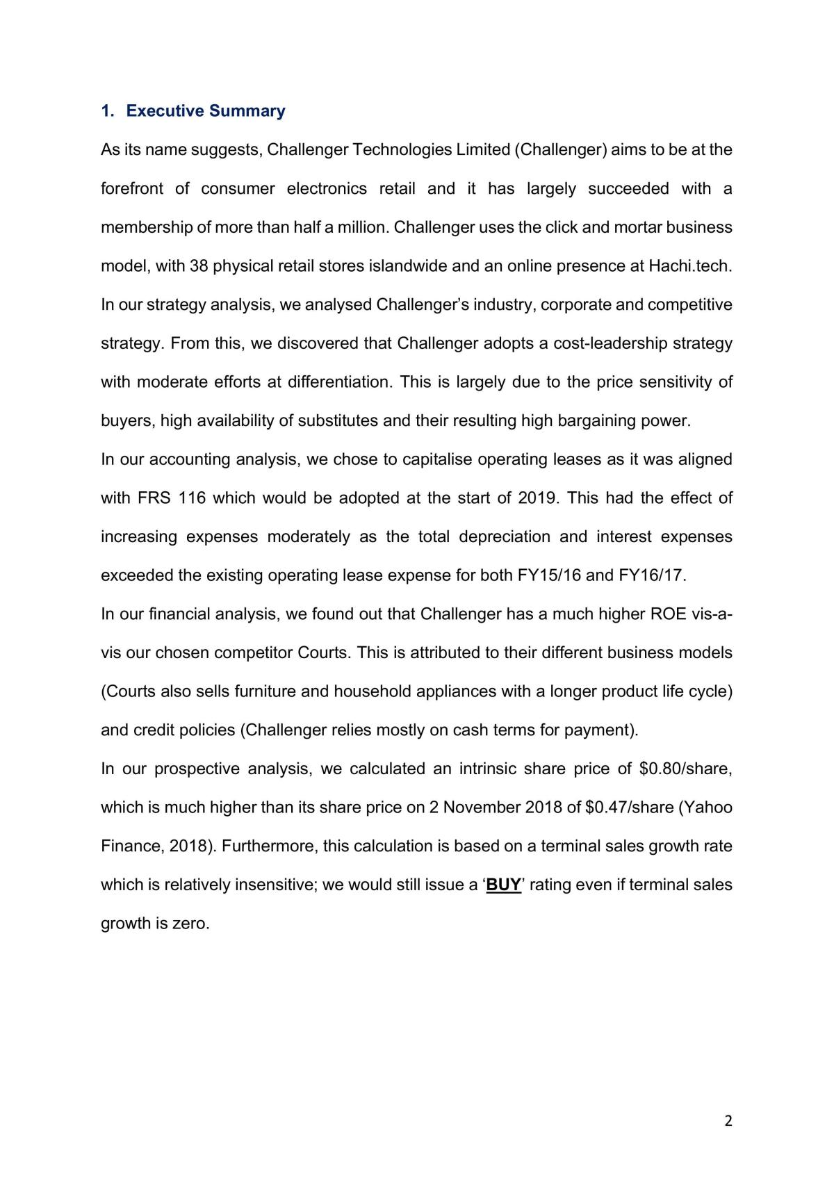 AC3103 Challenger report - Page 1