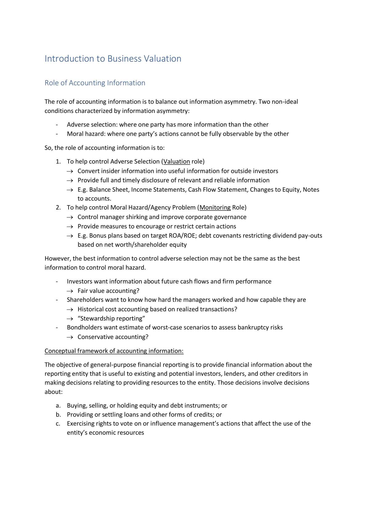AC3103 Complete Study Notes - Page 1