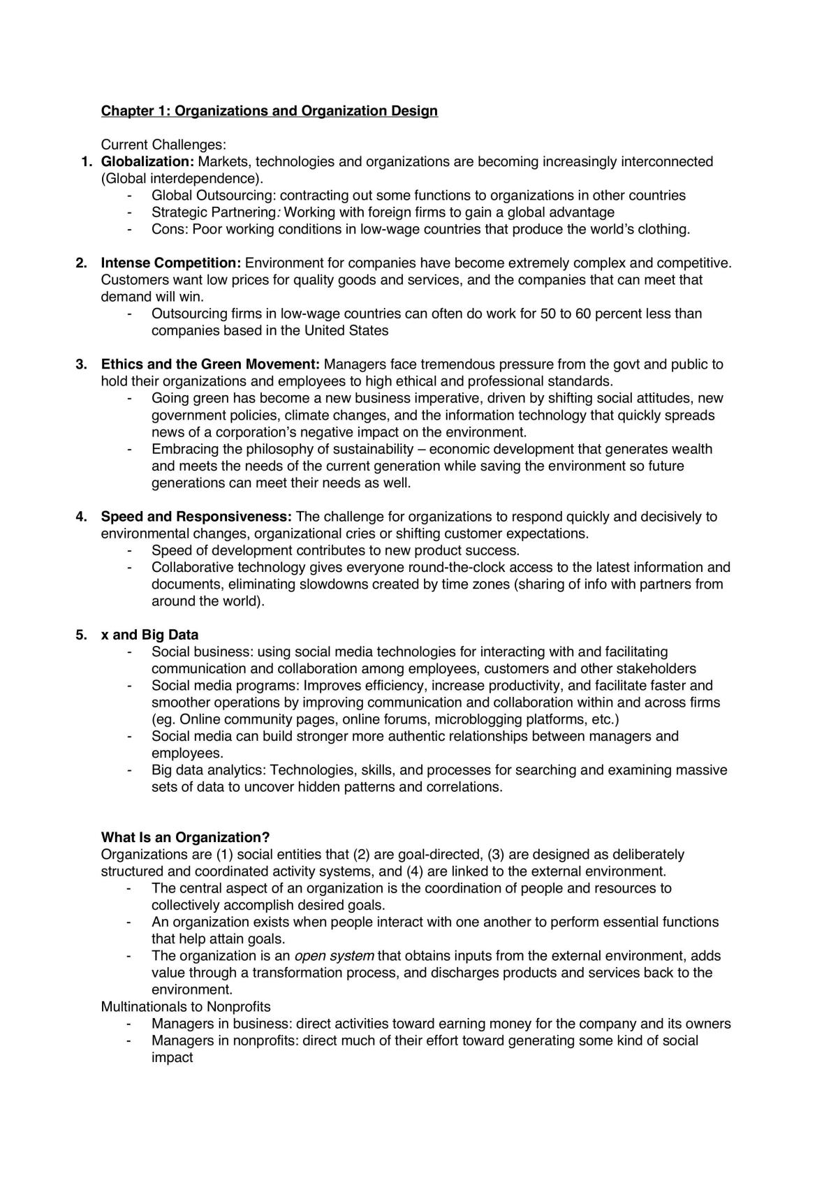 Organisations Notes - Page 1