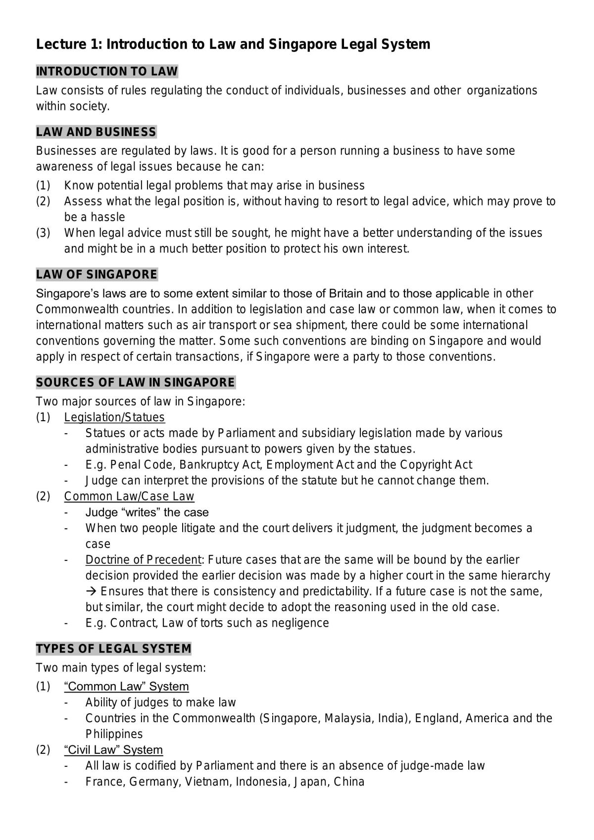 BSP1702 - Complete Study Notes - Page 1