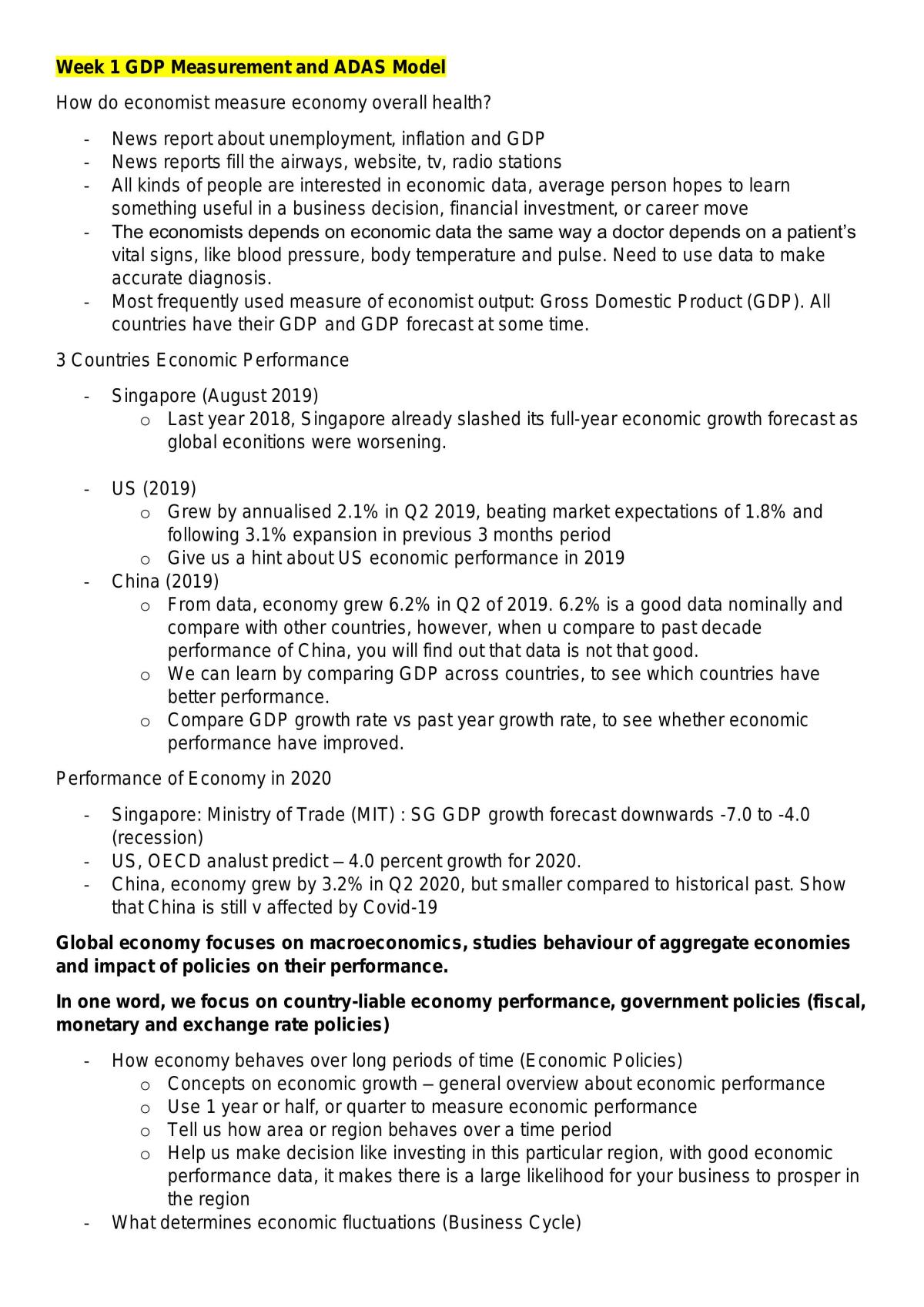 BSP2701 - Full Notes - Page 1