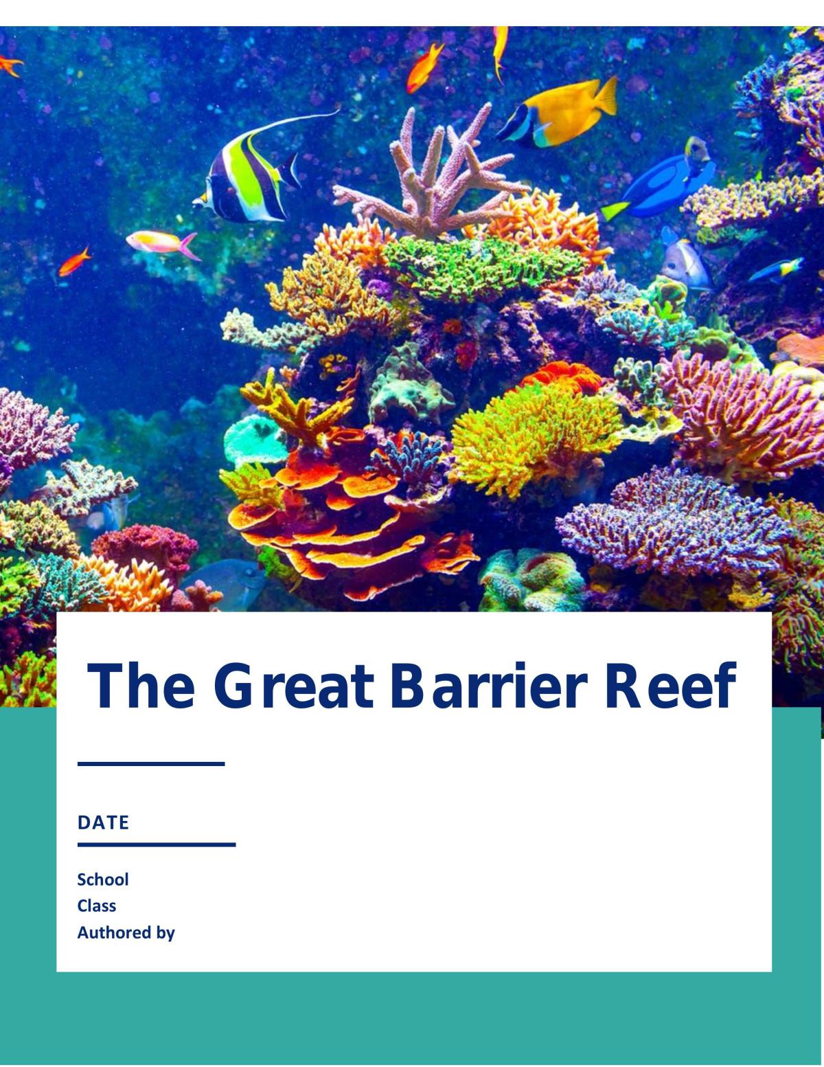great barrier reef research paper