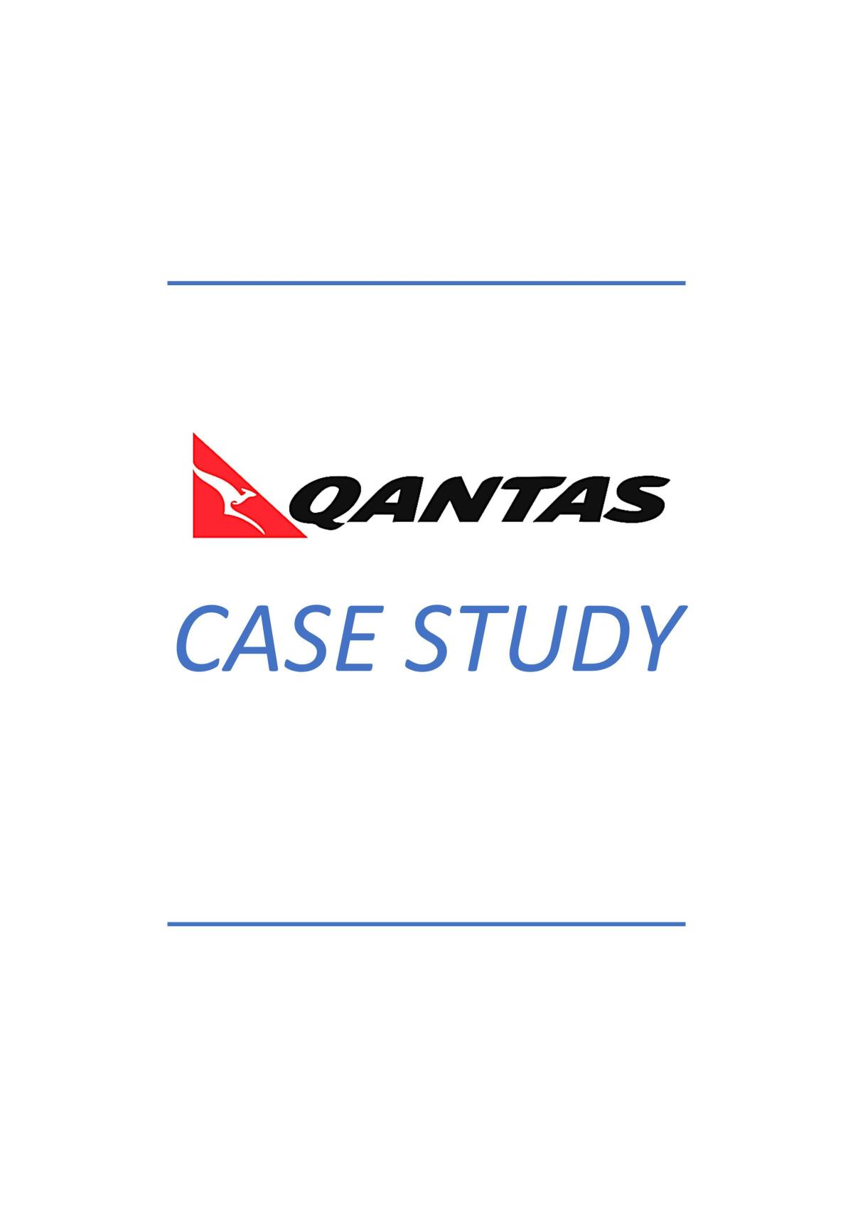 qantas case study business studies marketing