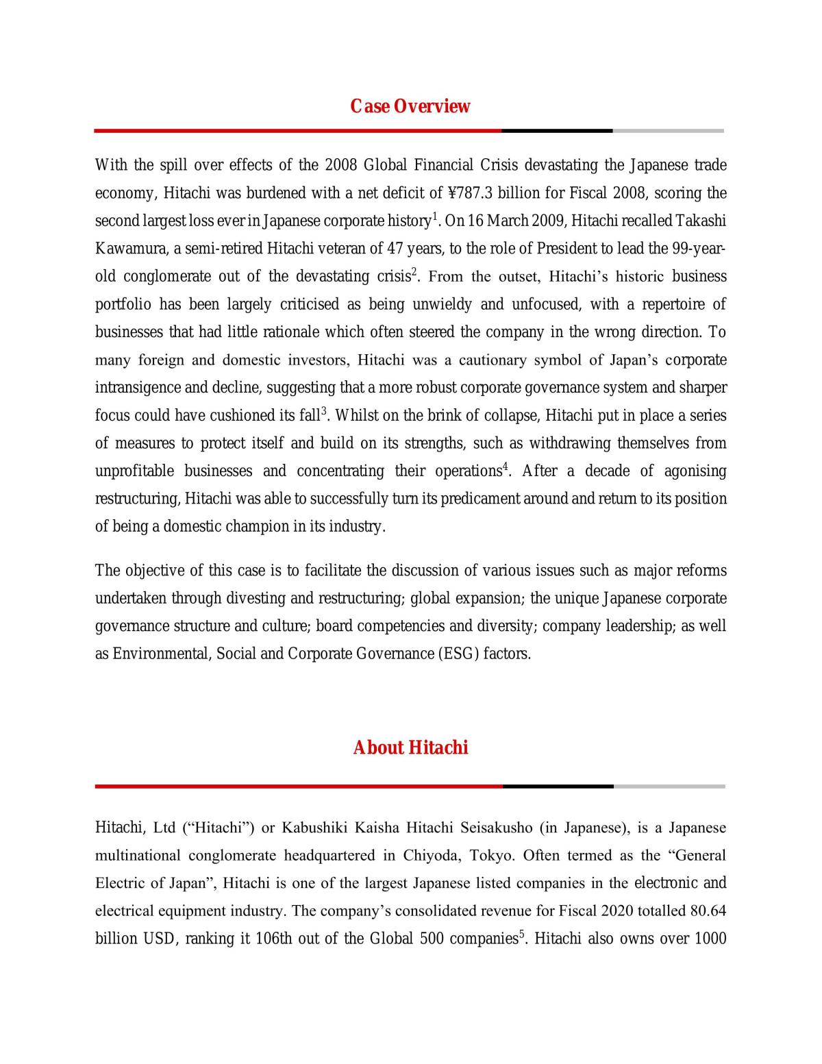 ACC3706 - Hitachi Case Report - Page 1