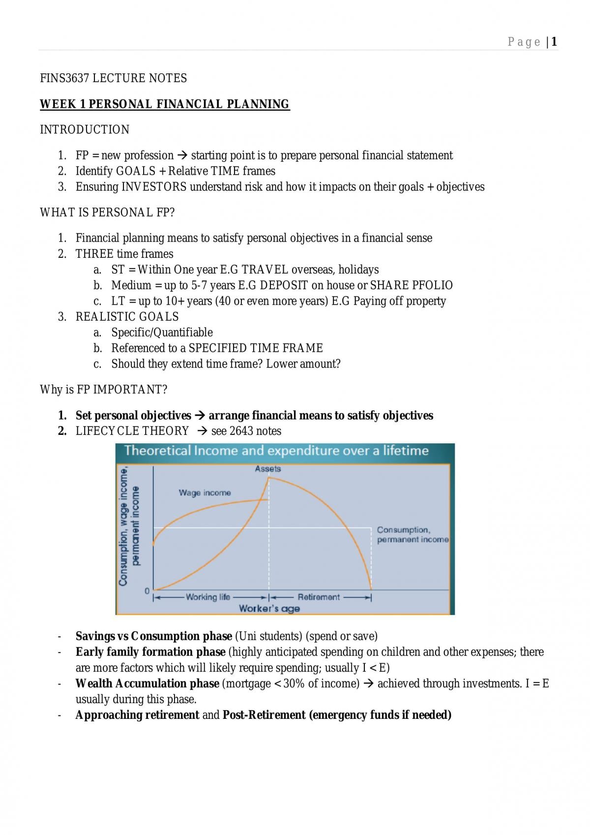 FINS3637 Complete Study Notes - Page 1