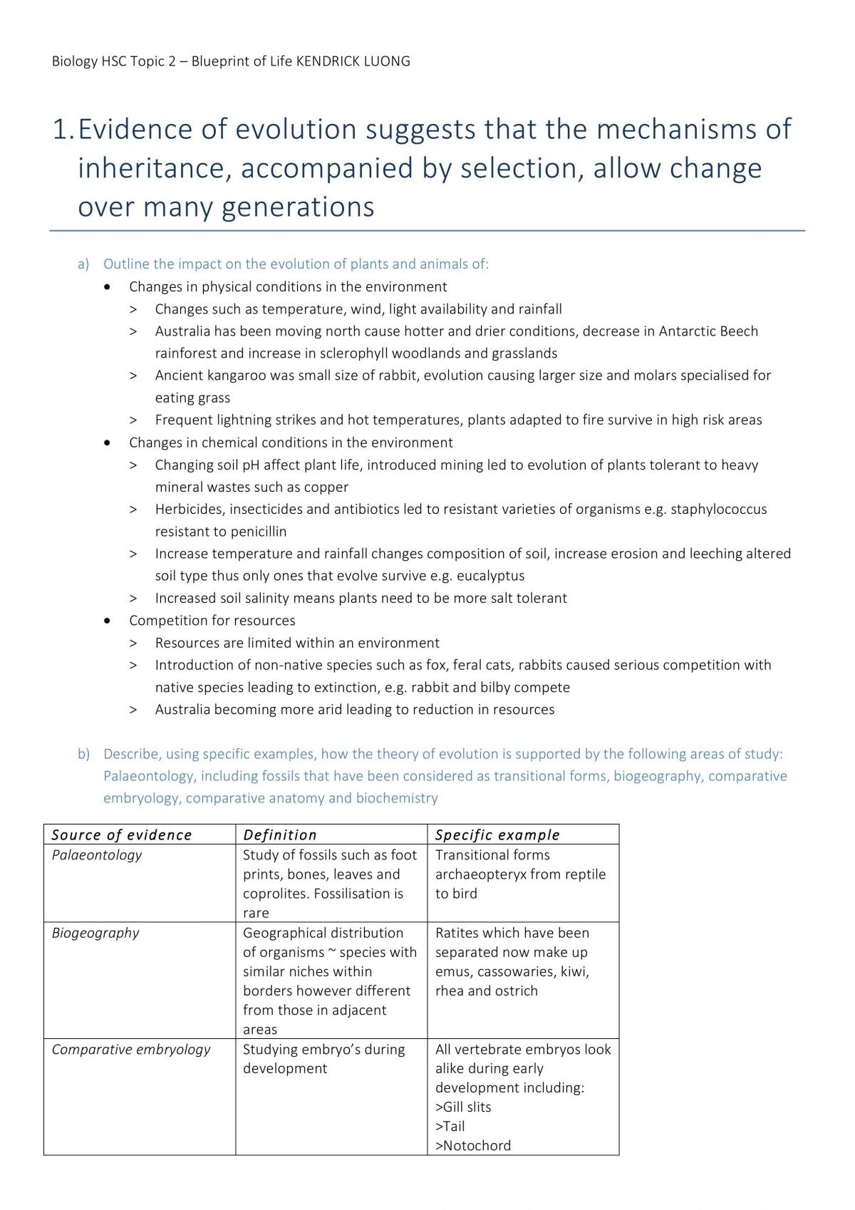 Blueprint of Life Notes - Page 1