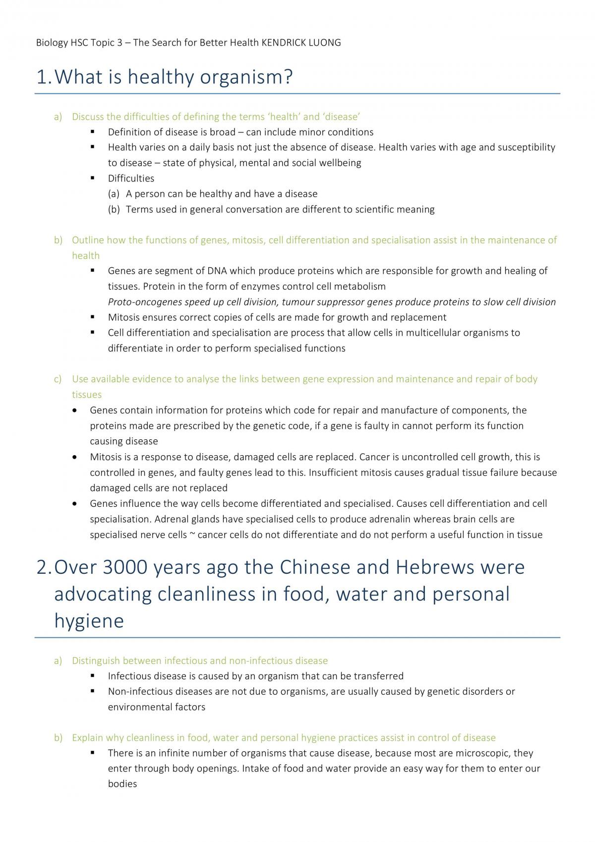 The Search for Better Health Notes - Page 1