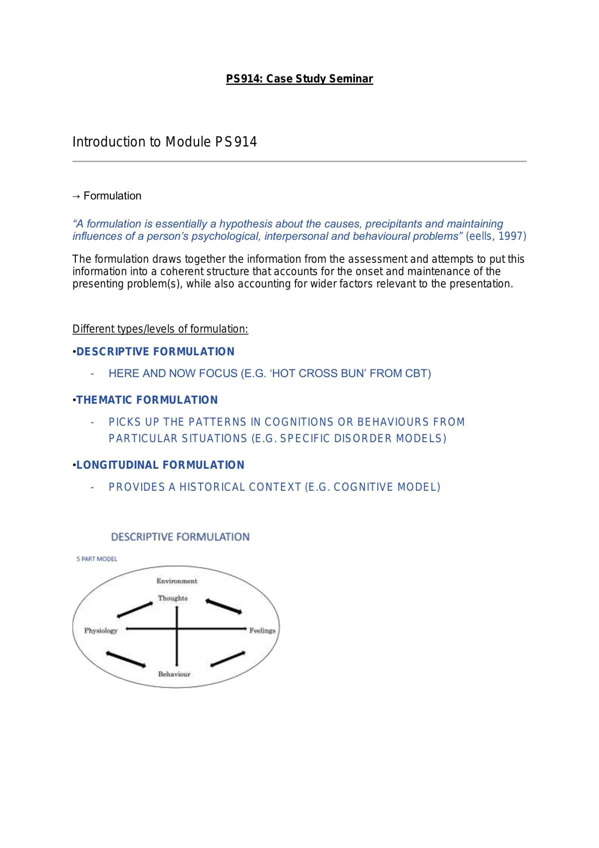Case Study Seminar Full Notes - Page 1