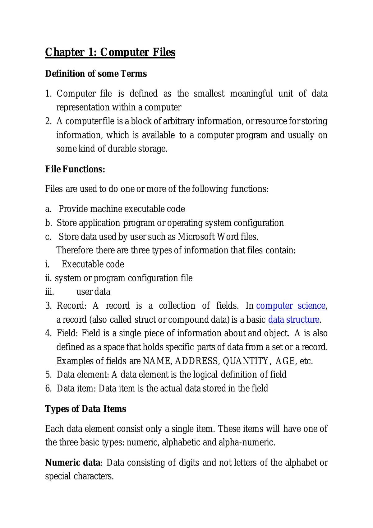 Computer Science & The I.T. Revolution Notes - Page 1