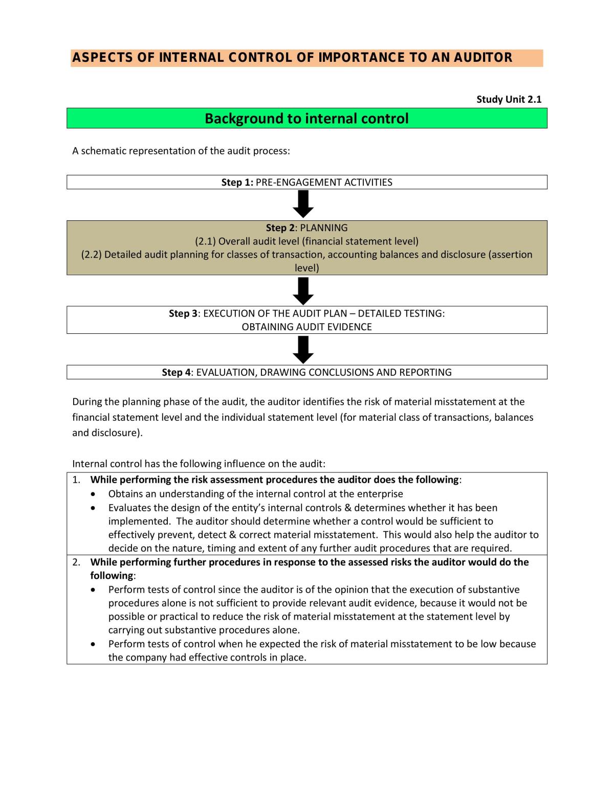 Internal Control - Page 1
