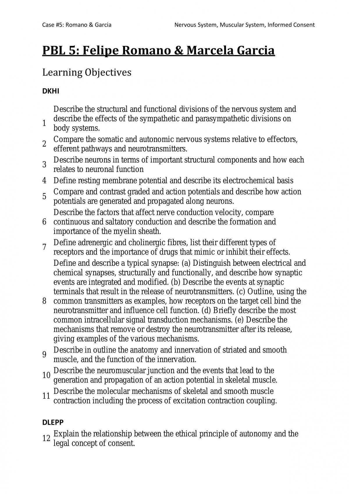 Semester 1 PBL 5 Notes - Page 1