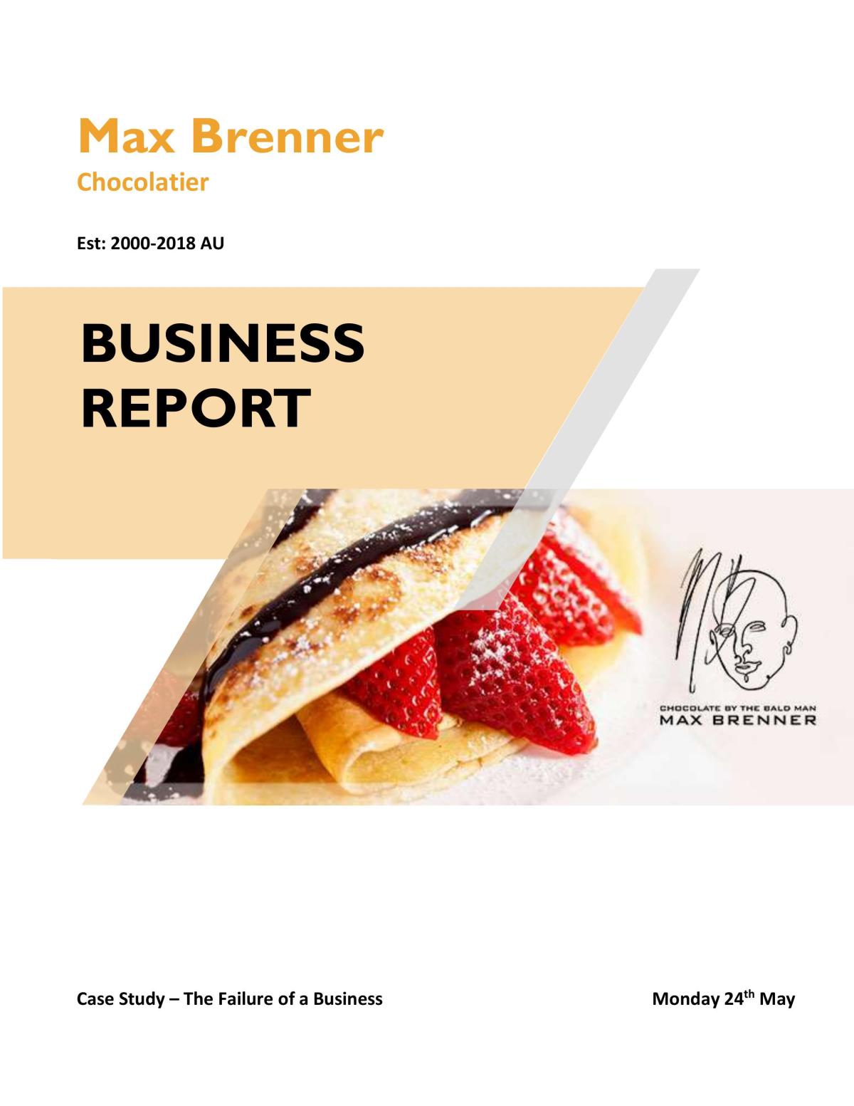 The Failure of a Business Case Study - Page 1