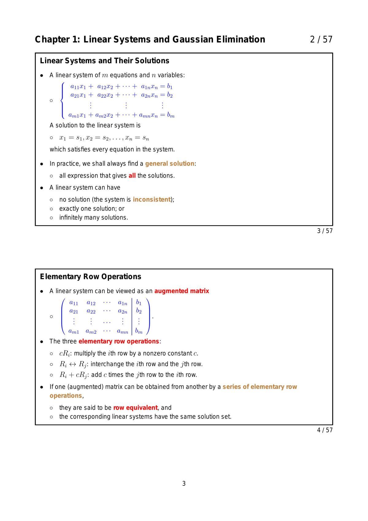 MA2001 Study Notes - Page 1