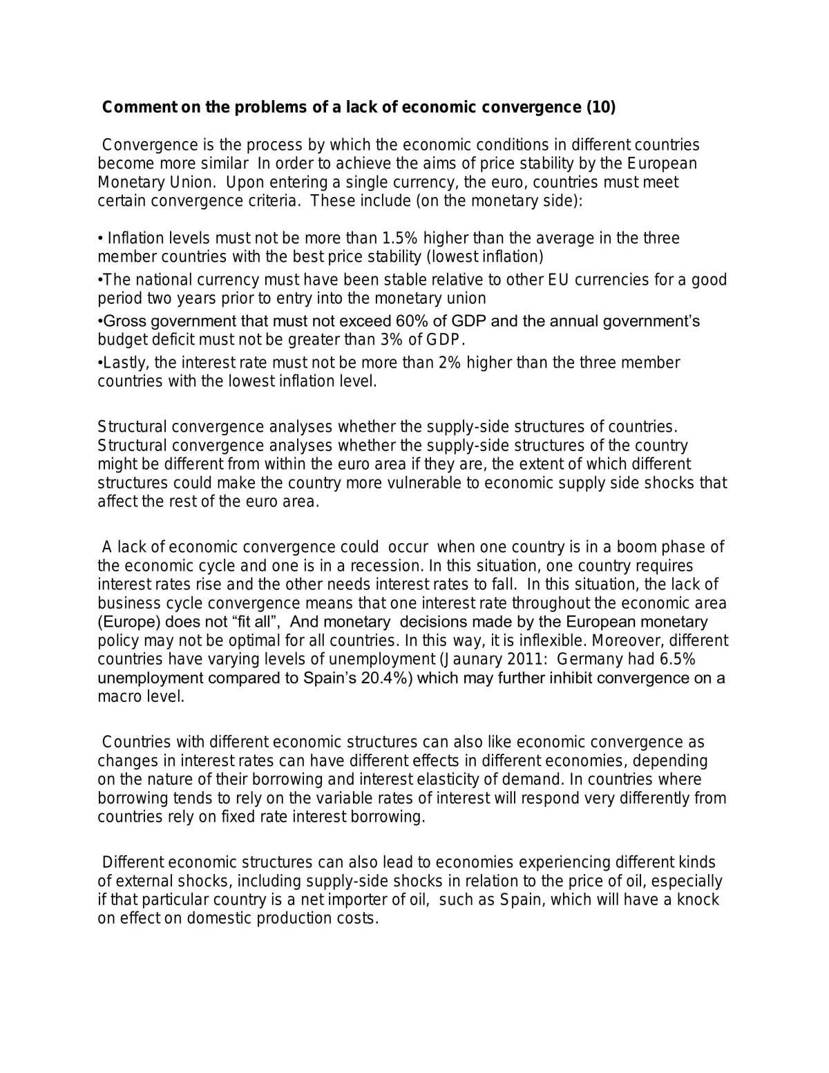 OCR A-Level Economics essays  - Page 1