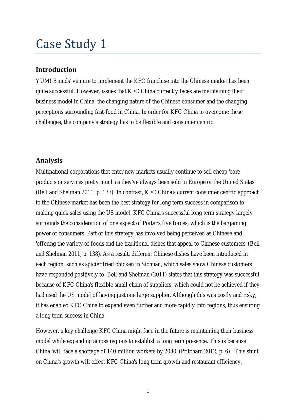 BUSS1001 Case Study 1 - Page 1